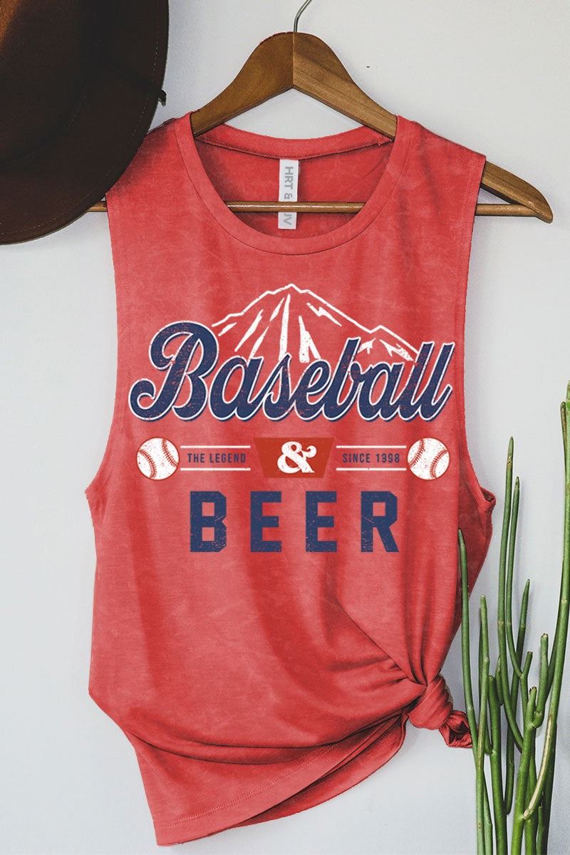 Baseball N Beer Mineral Wash Tank