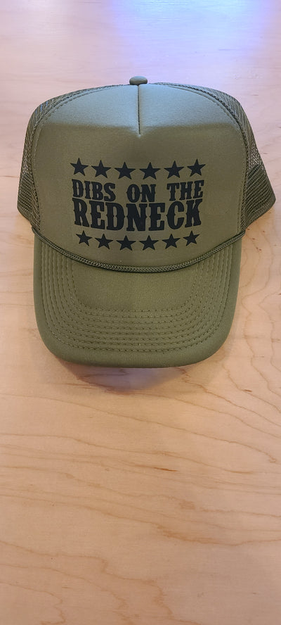 Dibs On The Redneck Trucker Hat