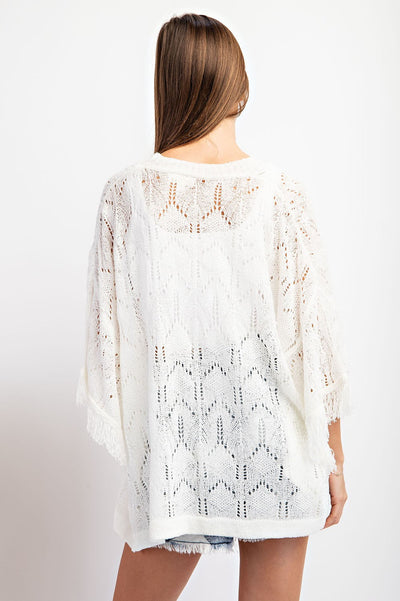 Boho Rocker Fringe Cardigan