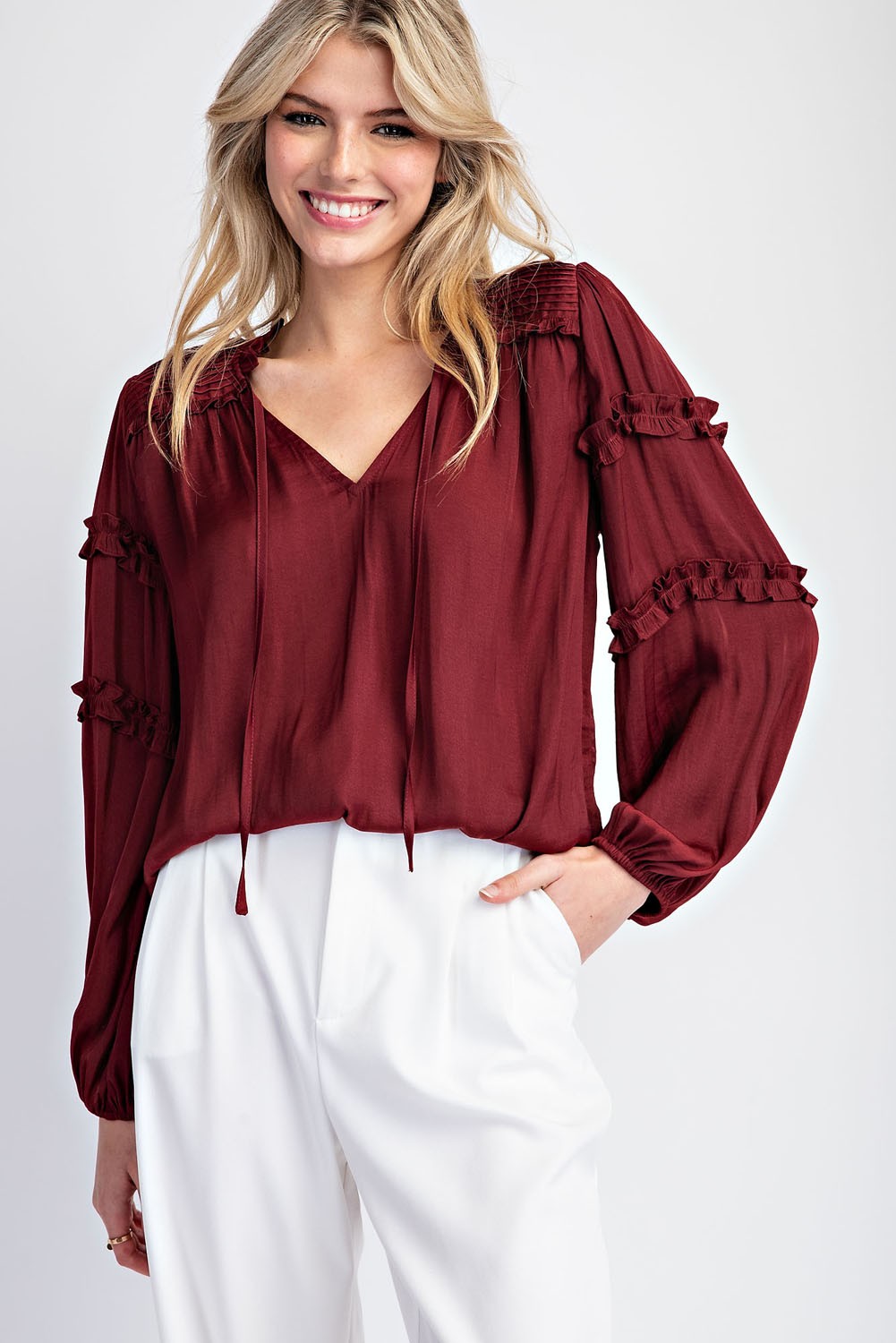 Playful Ruffle Blouse