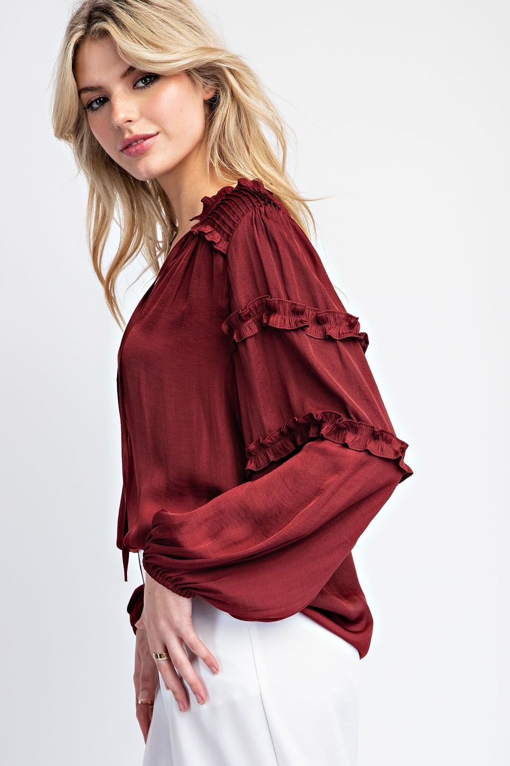 Playful Ruffle Blouse