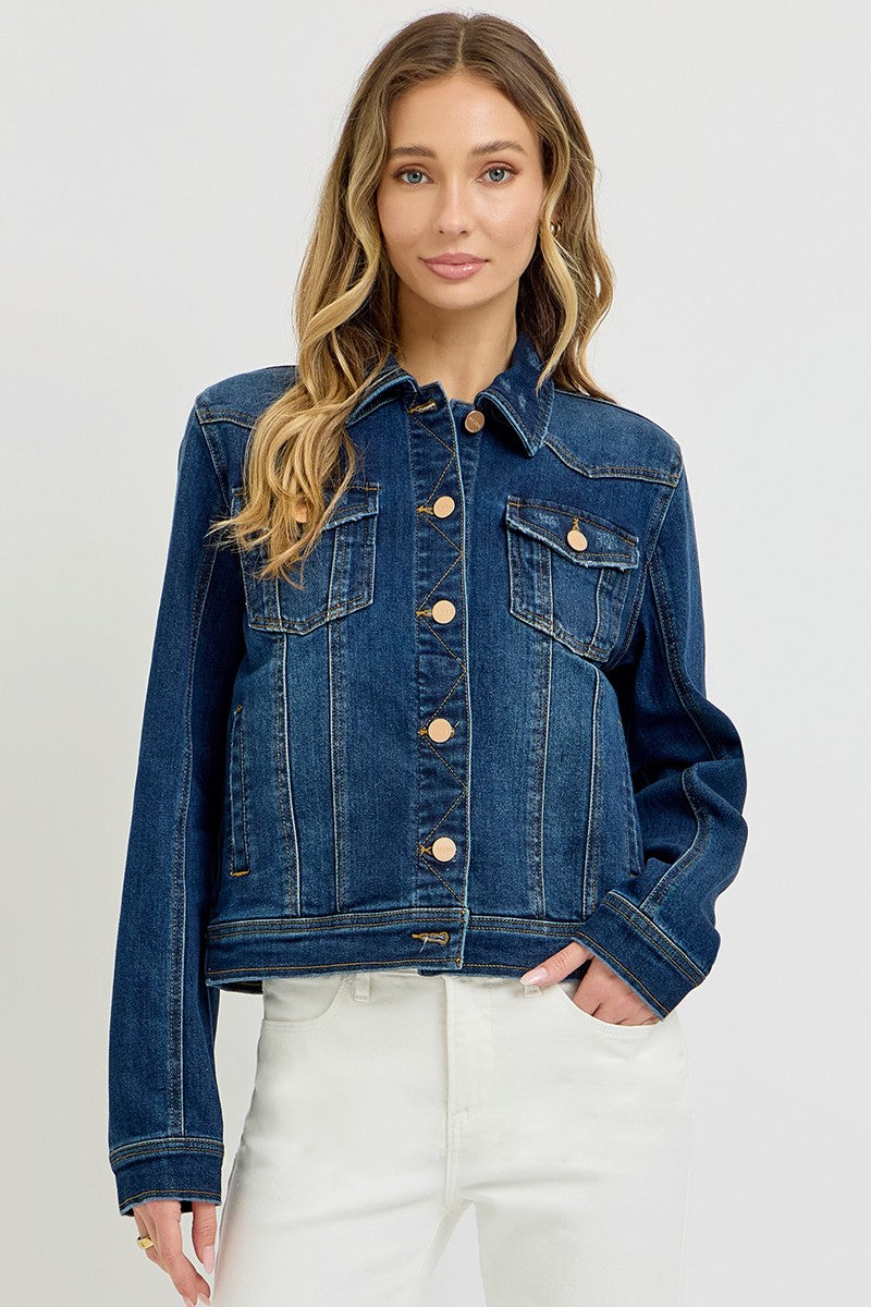 Riley Blue Denim Jacket by Risen