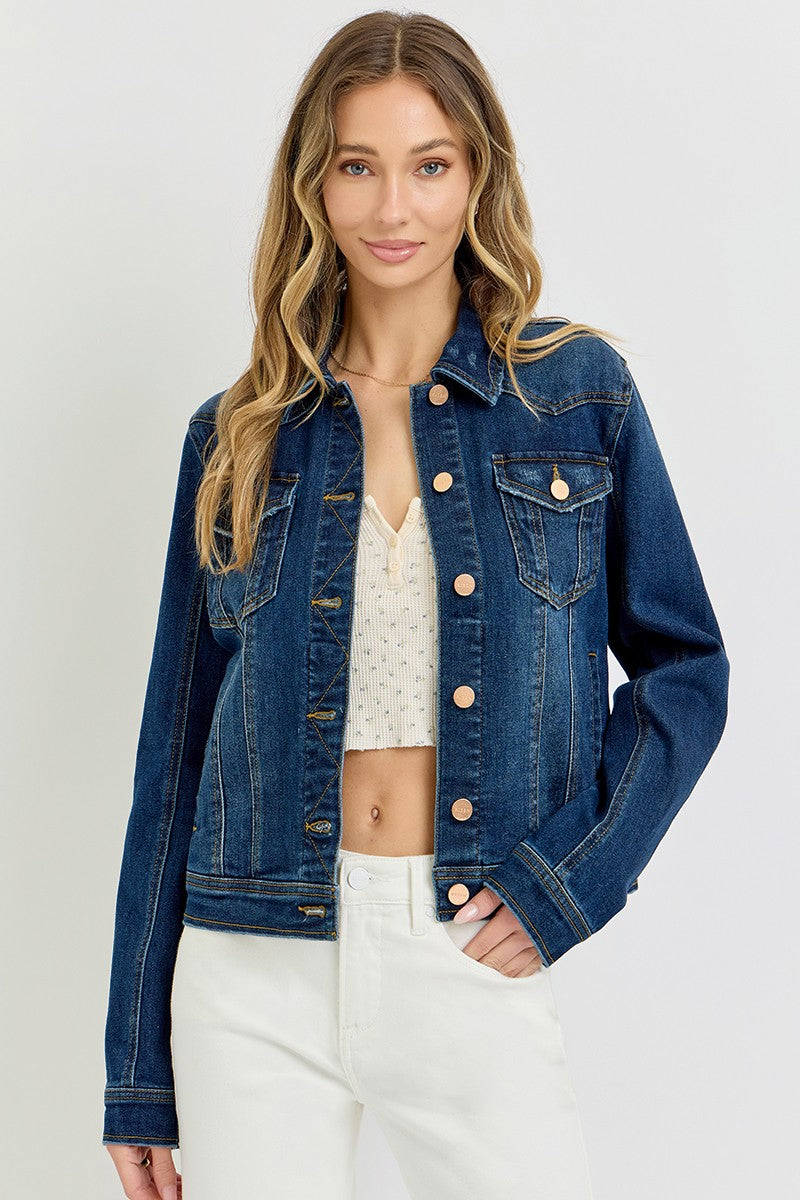 Riley Blue Denim Jacket by Risen