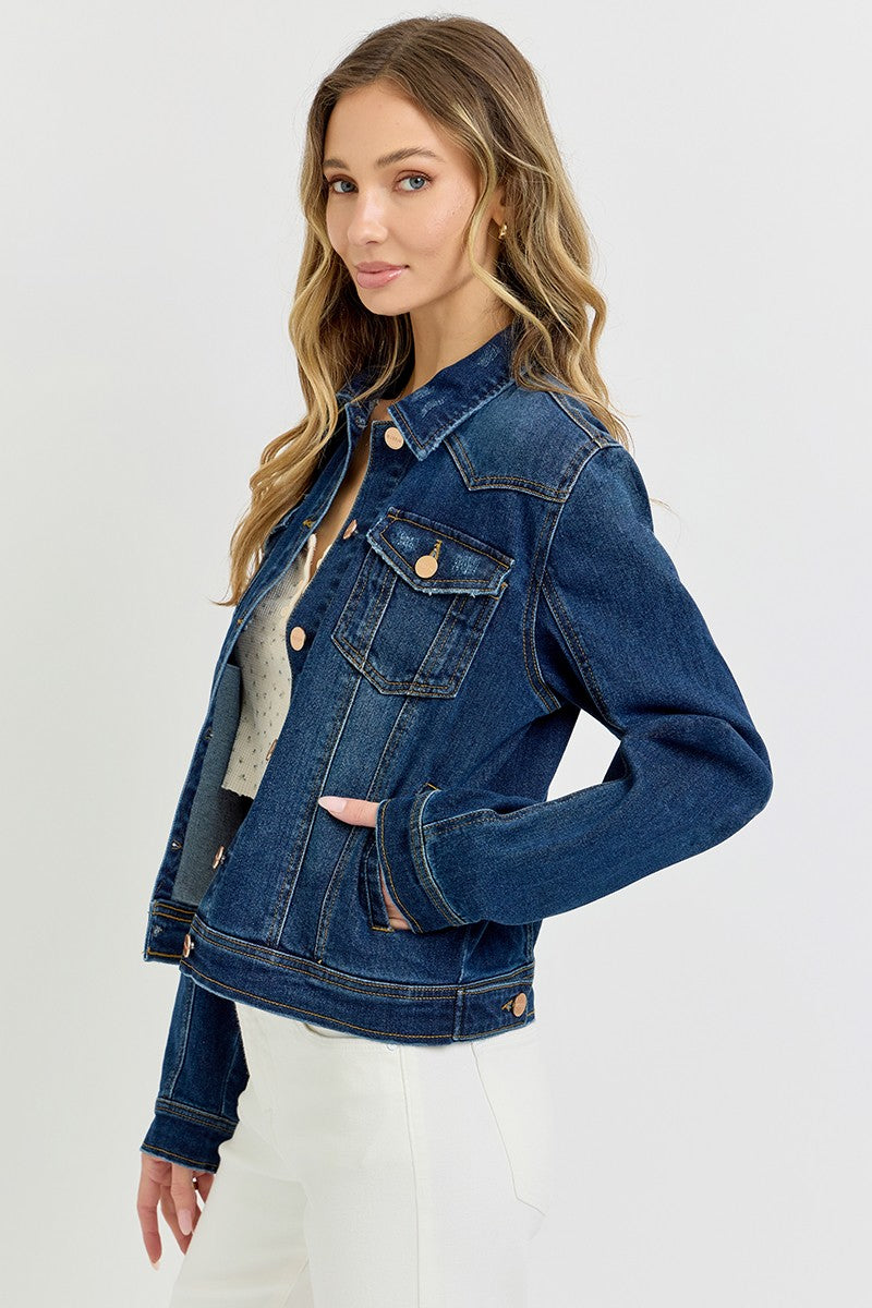 Riley Blue Denim Jacket by Risen