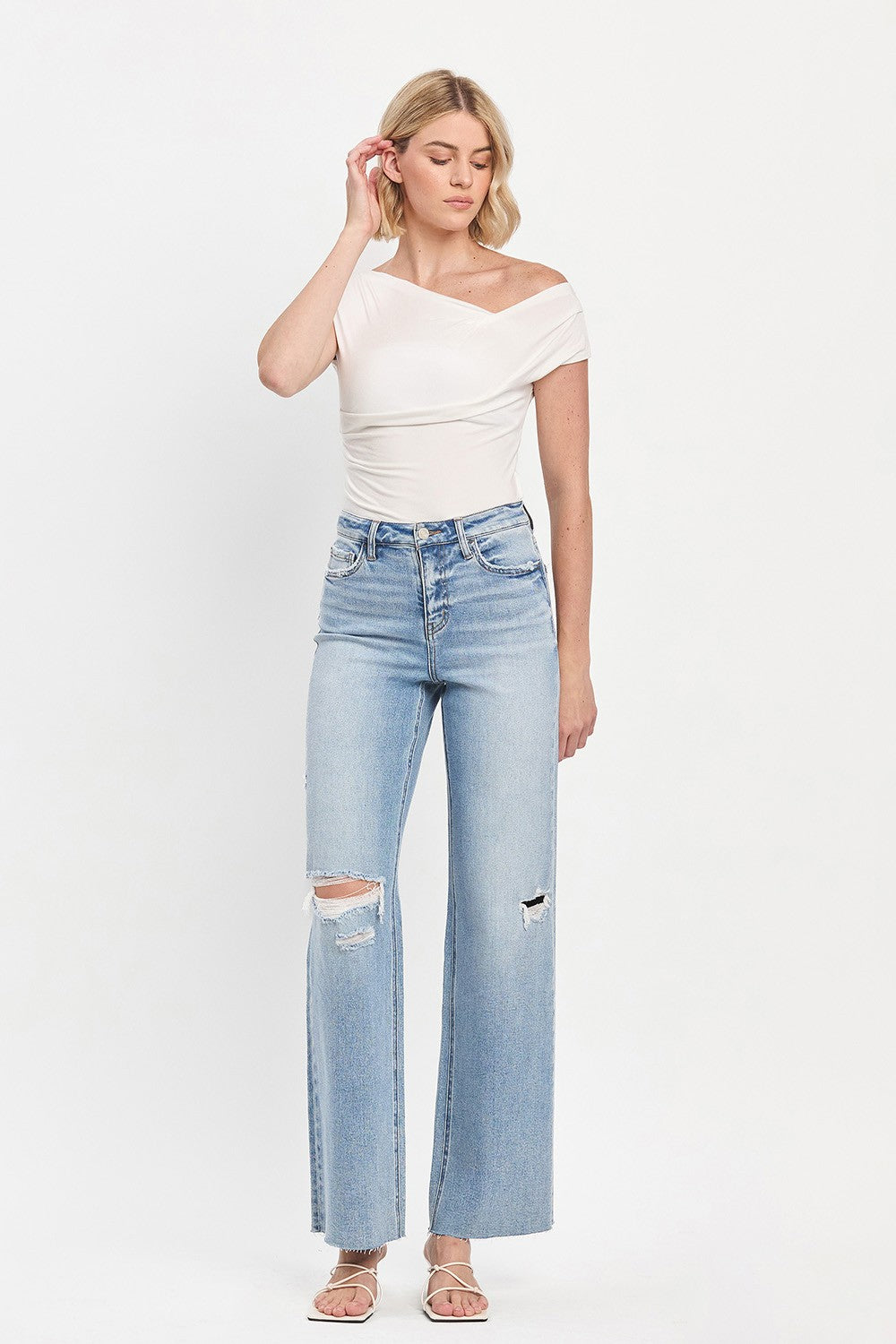 Olivia Wide Leg Jeans by Vervet