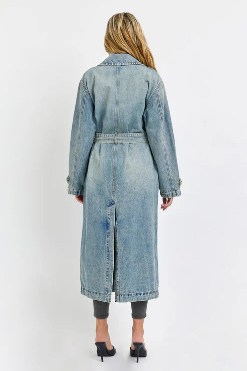 Denim Trench Coat by Cello