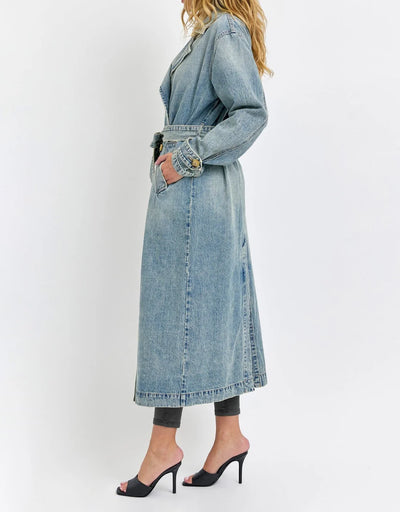 Denim Trench Coat by Cello