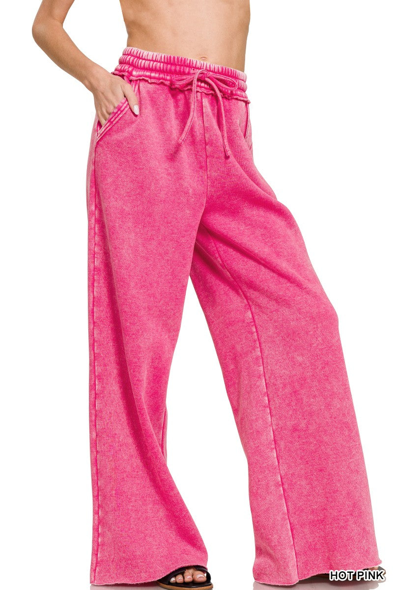 Sadie's Acid Wash Palazzo Pants