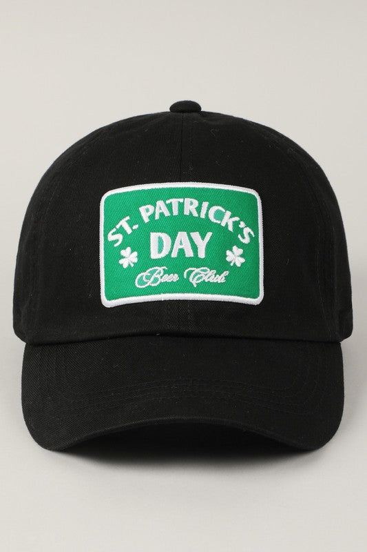 St. Patricks Day Embroidered Baseball Hat