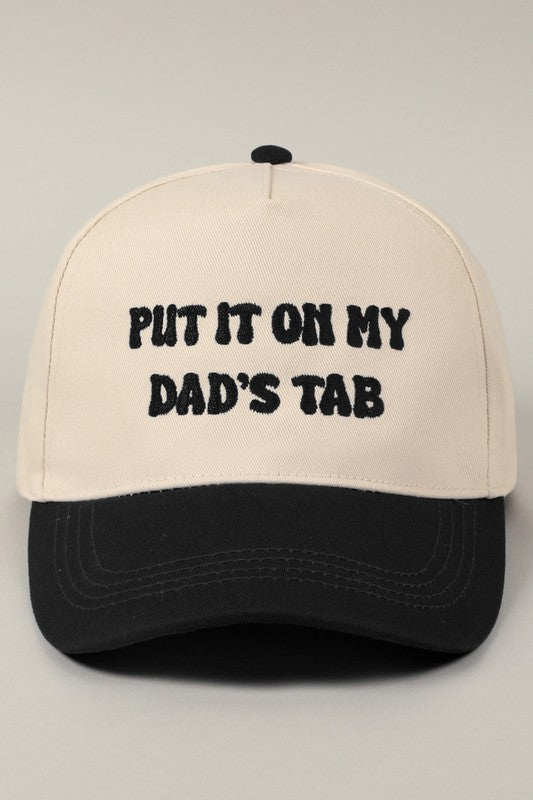 Put It On My Dads Tab 2 Tone Hat