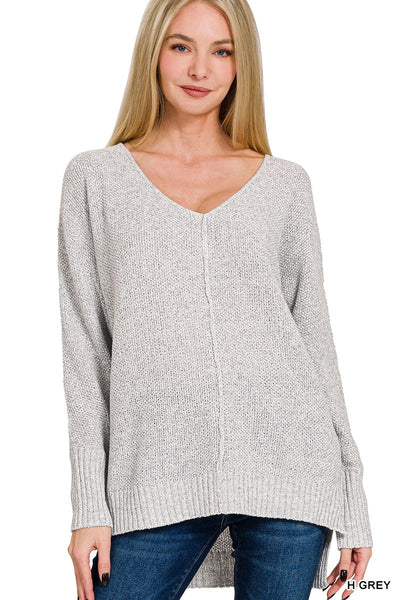 Layla V-Neck HI-Lo Sweater