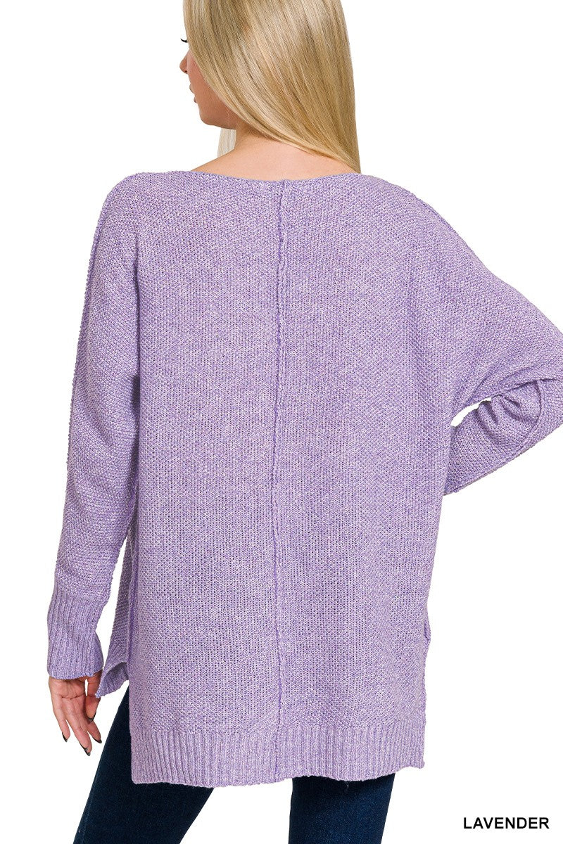 Layla V-Neck HI-Lo Sweater