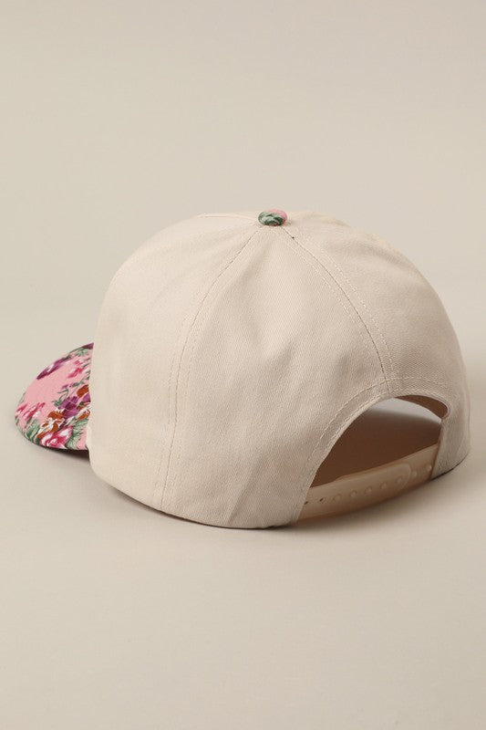 Howdy Darling Floral 2 Toned Hat