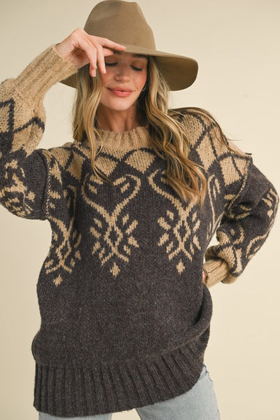 Cozy Jacquard Apres Sweater