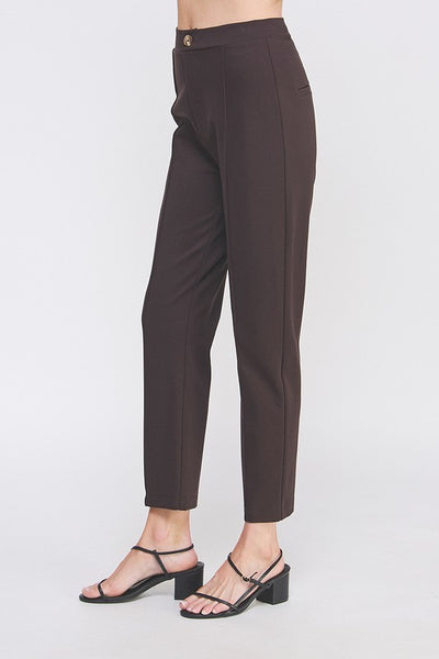 Effortless Pintuck Black Pants