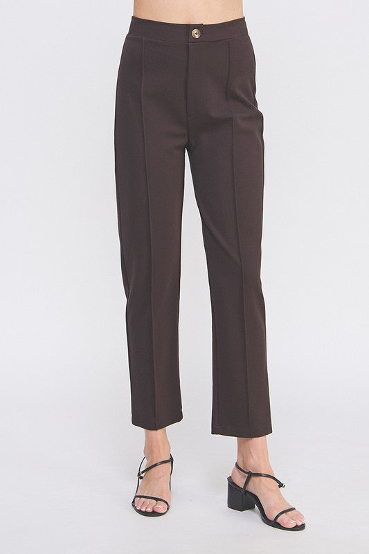 Effortless Pintuck Black Pants