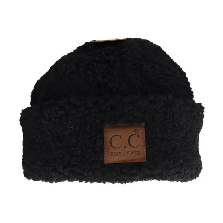 Sherpa Lined Cuffed C.C Beanie