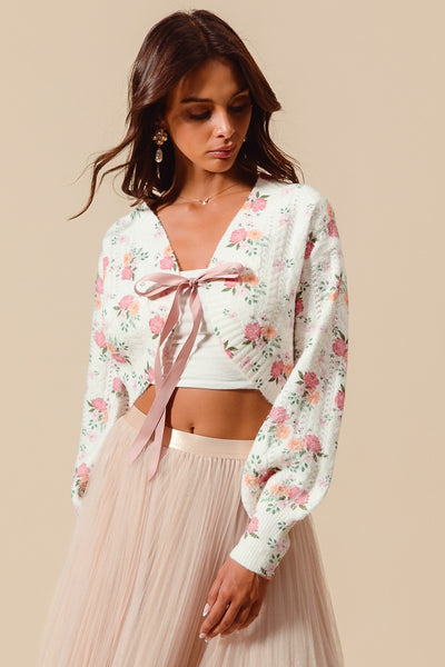 Alora Floral Bolero Cardigan