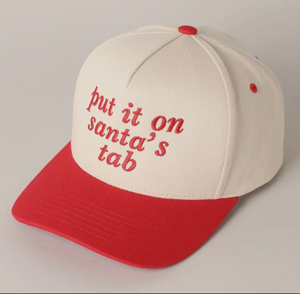 Put It On Santa's Tab Baseball Cap