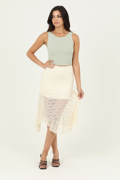 Lace Twirl In Style Skirt