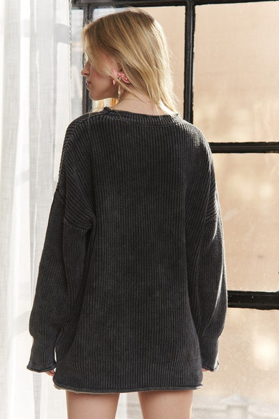 Virginia Mineral Wash Oversized Sweater