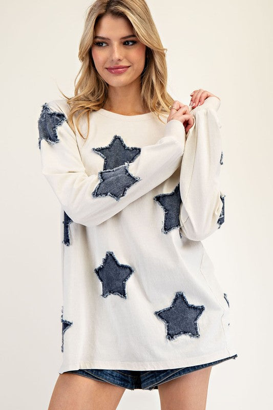 Winter Stars Knit Top