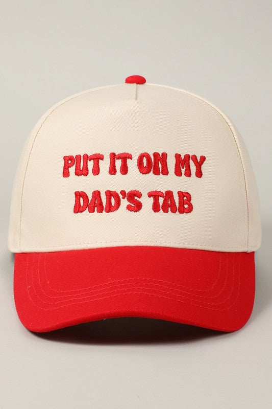 Put It On My Dads Tab 2 Tone Hat