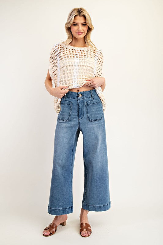 Darling Ankle Wide Leg Jeans