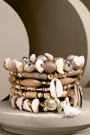 Beach 7-Layer Stretch Bracelet Stack