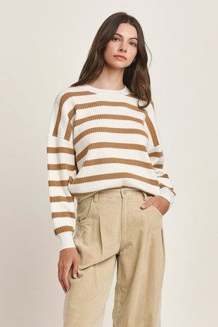 Luella Ivory Striped Sweater