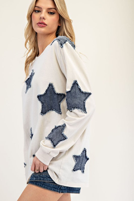 Winter Stars Knit Top