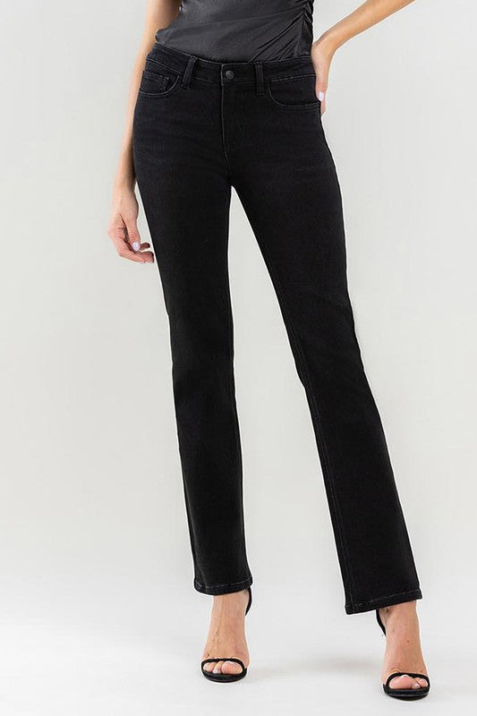 Clearly Black Bootcut Jeans by Lovervet