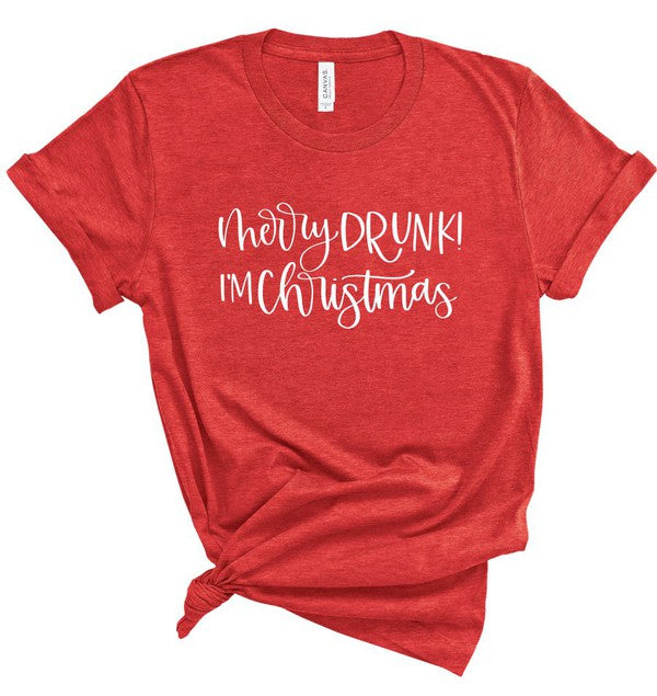 Merry Drunk I'm Christmas Tee