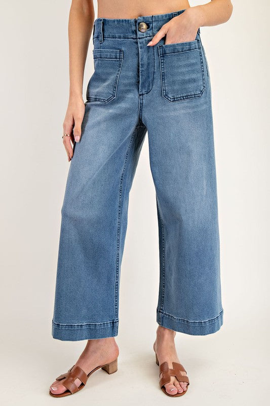 Darling Ankle Wide Leg Jeans