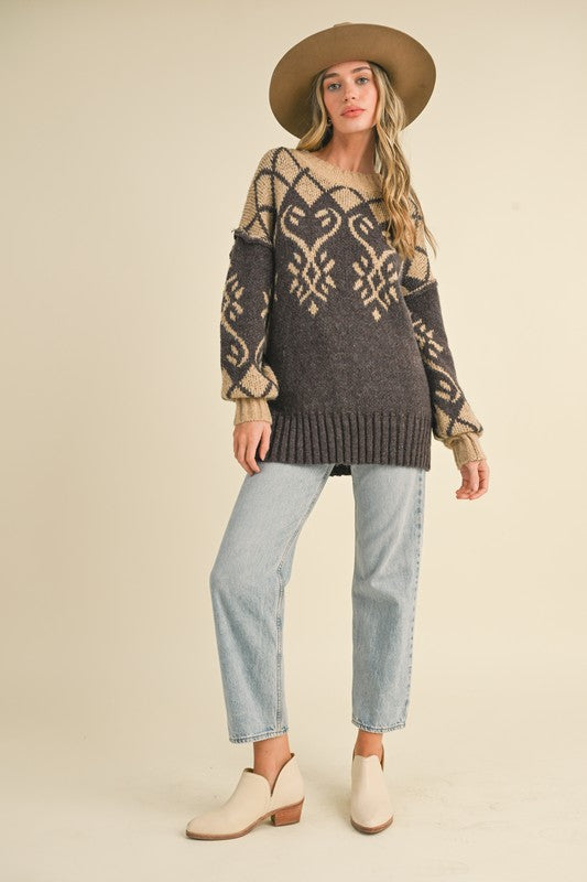 Cozy Jacquard Apres Sweater