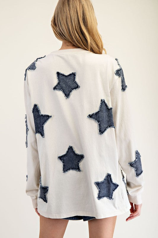 Winter Stars Knit Top