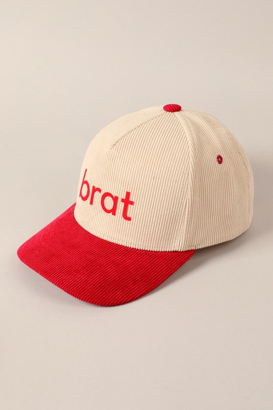 Brat Corduroy 2-Tone Baseball Cap