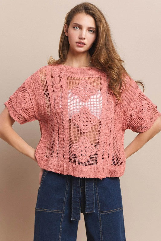 Rose Crochet Top