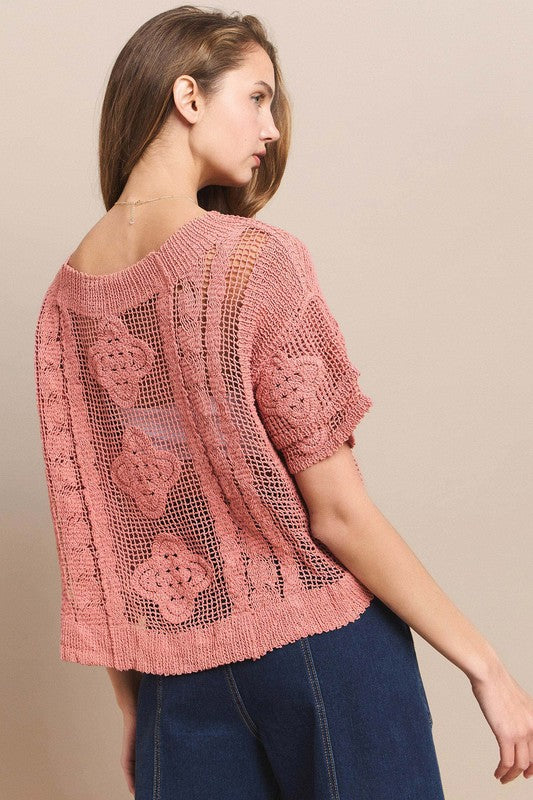 Rose Crochet Top