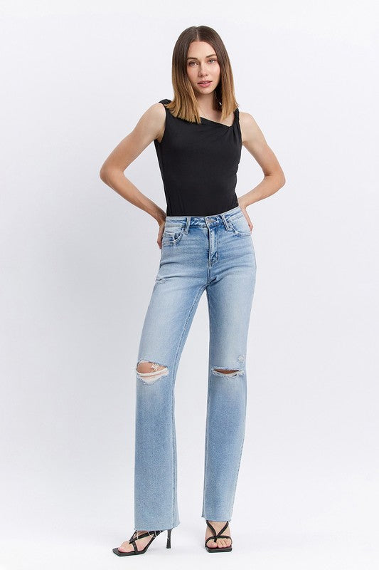 Dexterity Slim Wide Leg Jean by Flying Monkey