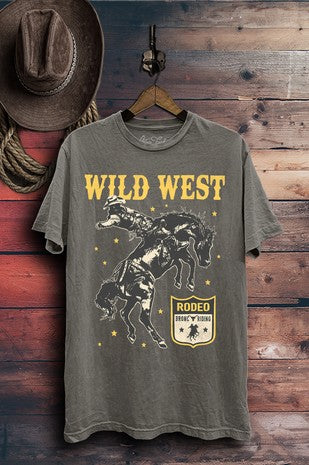 Bronco Bucking Wild West Graphic Tee