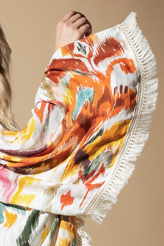 Malibu Sunset Fringe Kimono