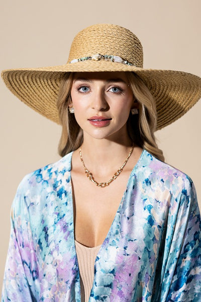 Starfish Wide Brim Floppy Hat