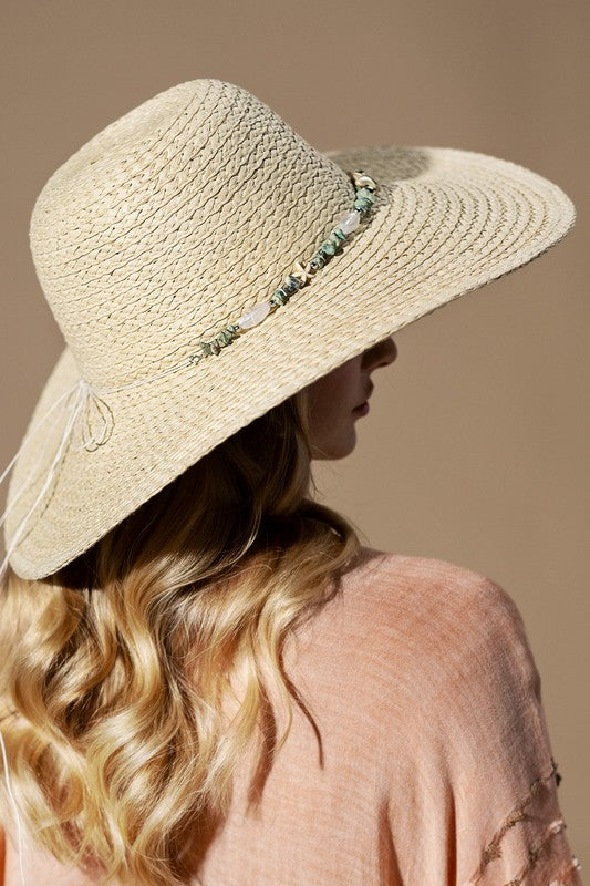 Starfish Wide Brim Floppy Hat