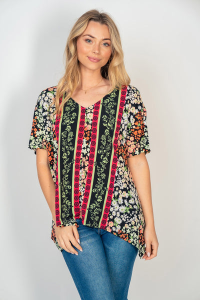 Handkierchief Floral Top