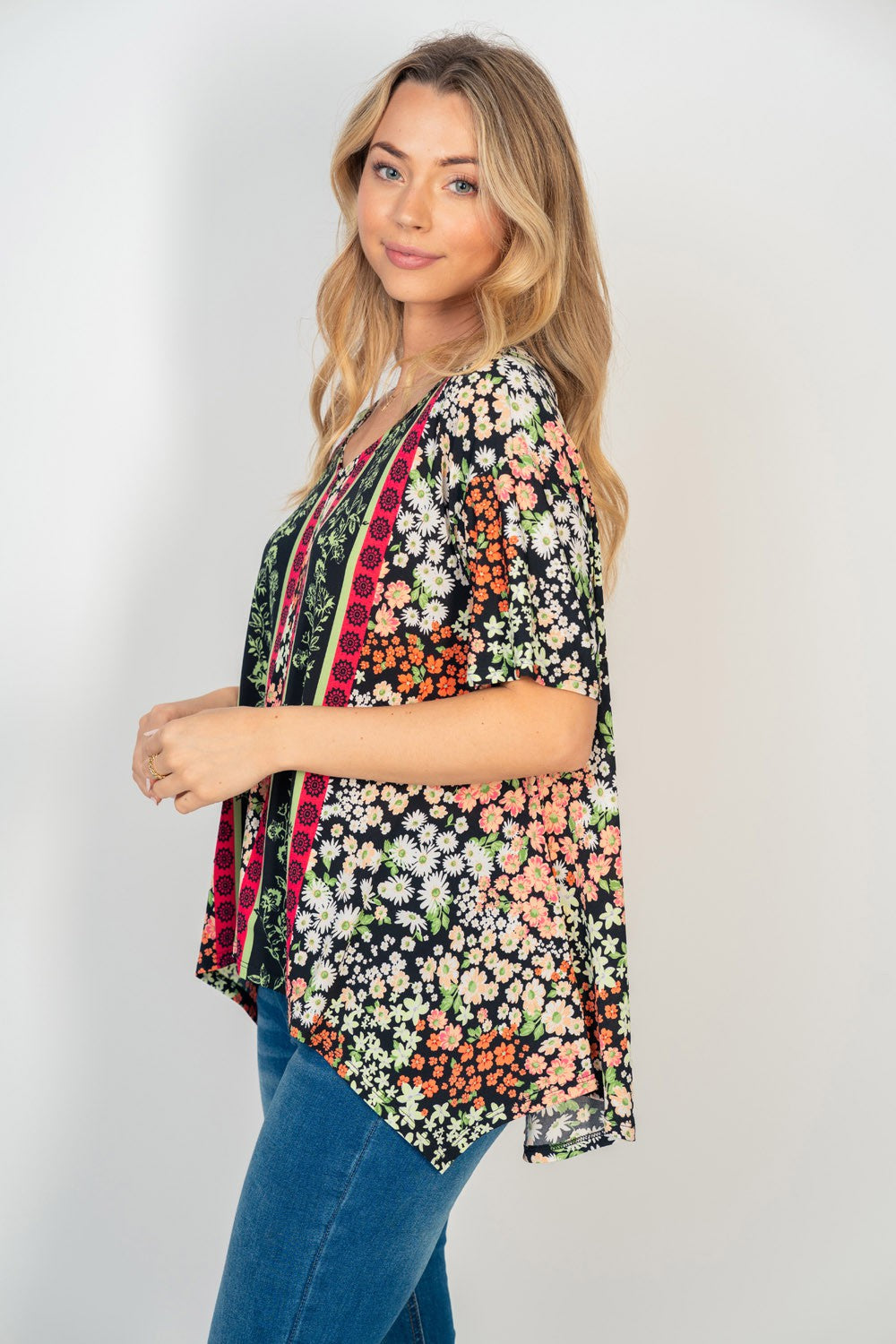 Handkierchief Floral Top