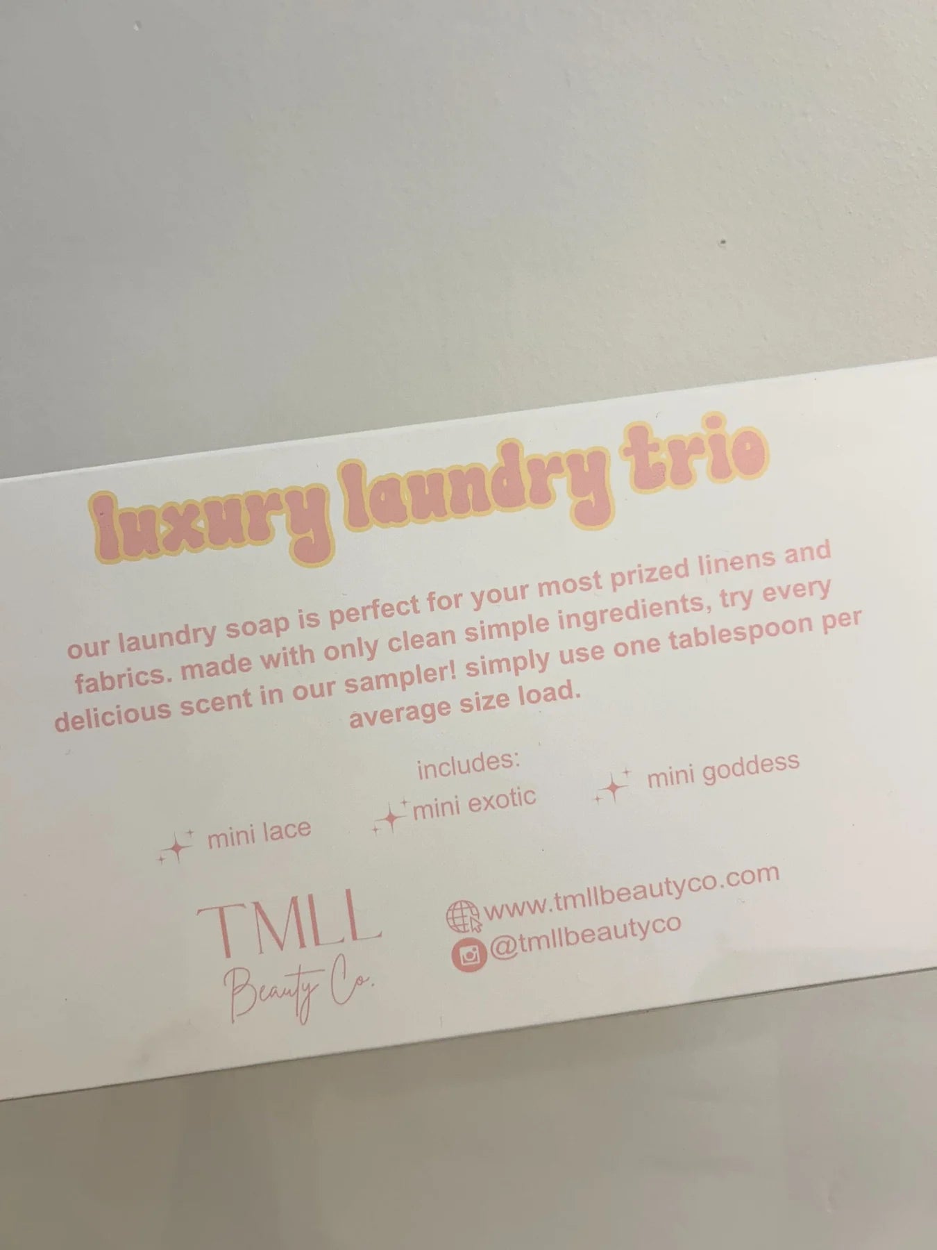 TMLL Luxe Laundry Trio Sampler