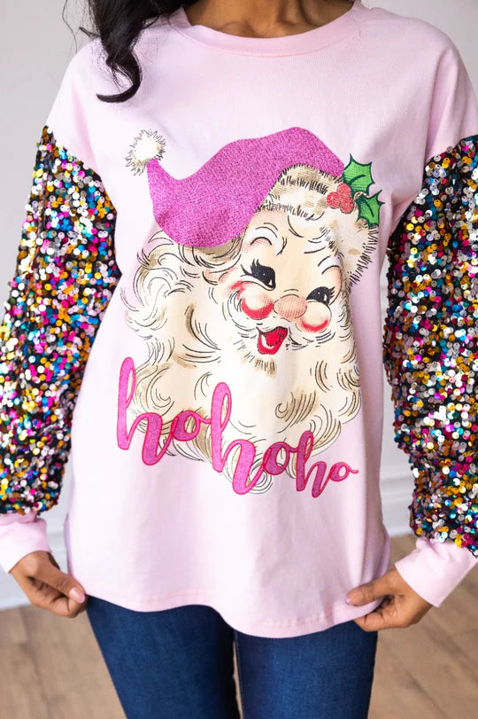 Sequin Santa Sweatshirt