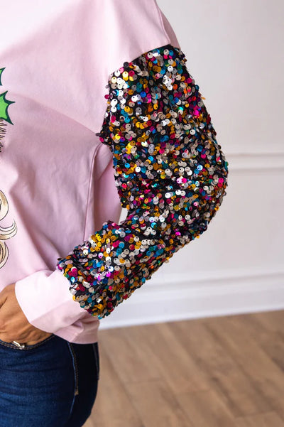 Sequin Santa Sweatshirt