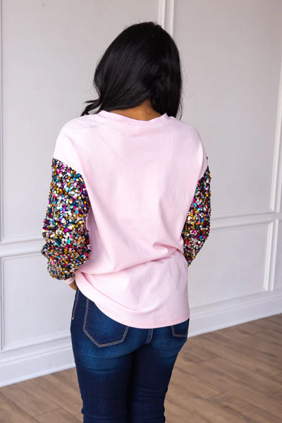 Sequin Santa Sweatshirt